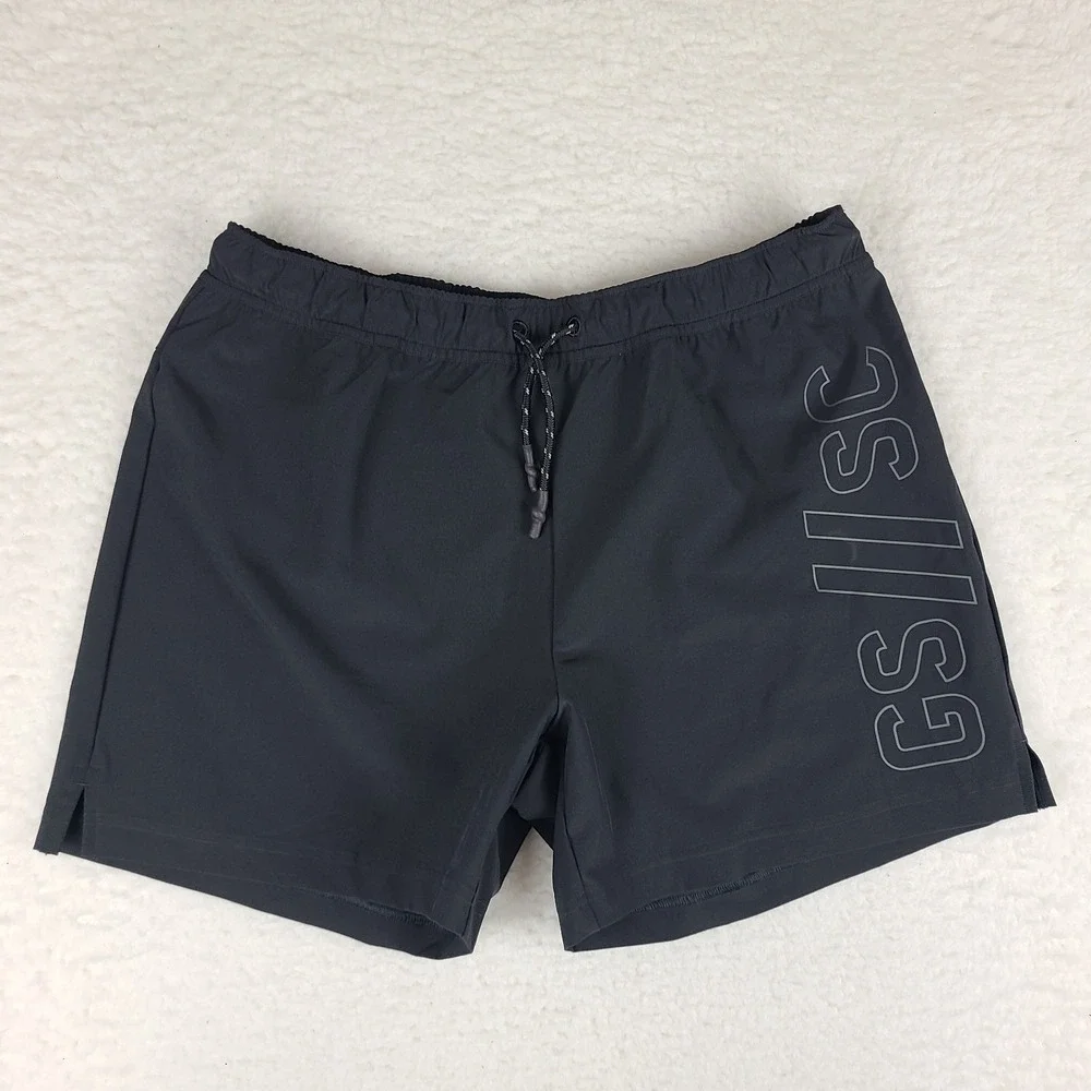 Gymshark Shorts Mens Medium Black Training Active Steve Cook Strength Collection